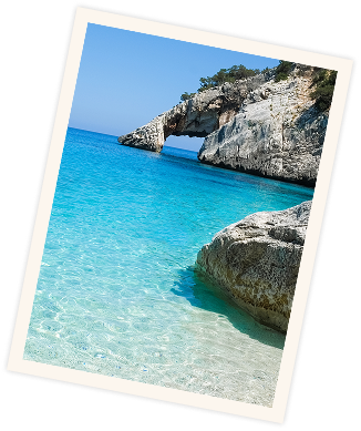 Turquoise bay in Sardinia